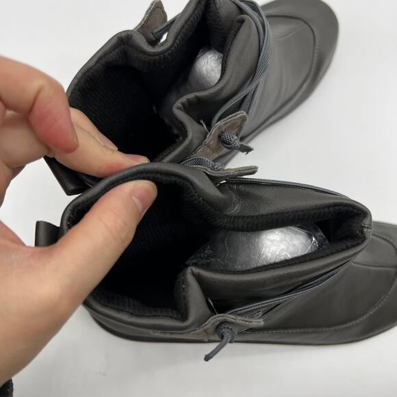 Women Ankle Boots Low Heel Slip on Comfortable Booties Gray Size 8US / 39CN - Picture 6 of 12